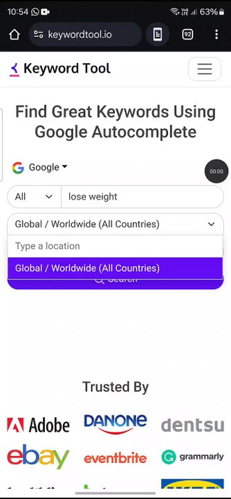 Google,Youtube,Amazon and E-Bay போன்ற 10 இற்கும் மேற்பட்ட Websites இற்கான KeyWord Tool