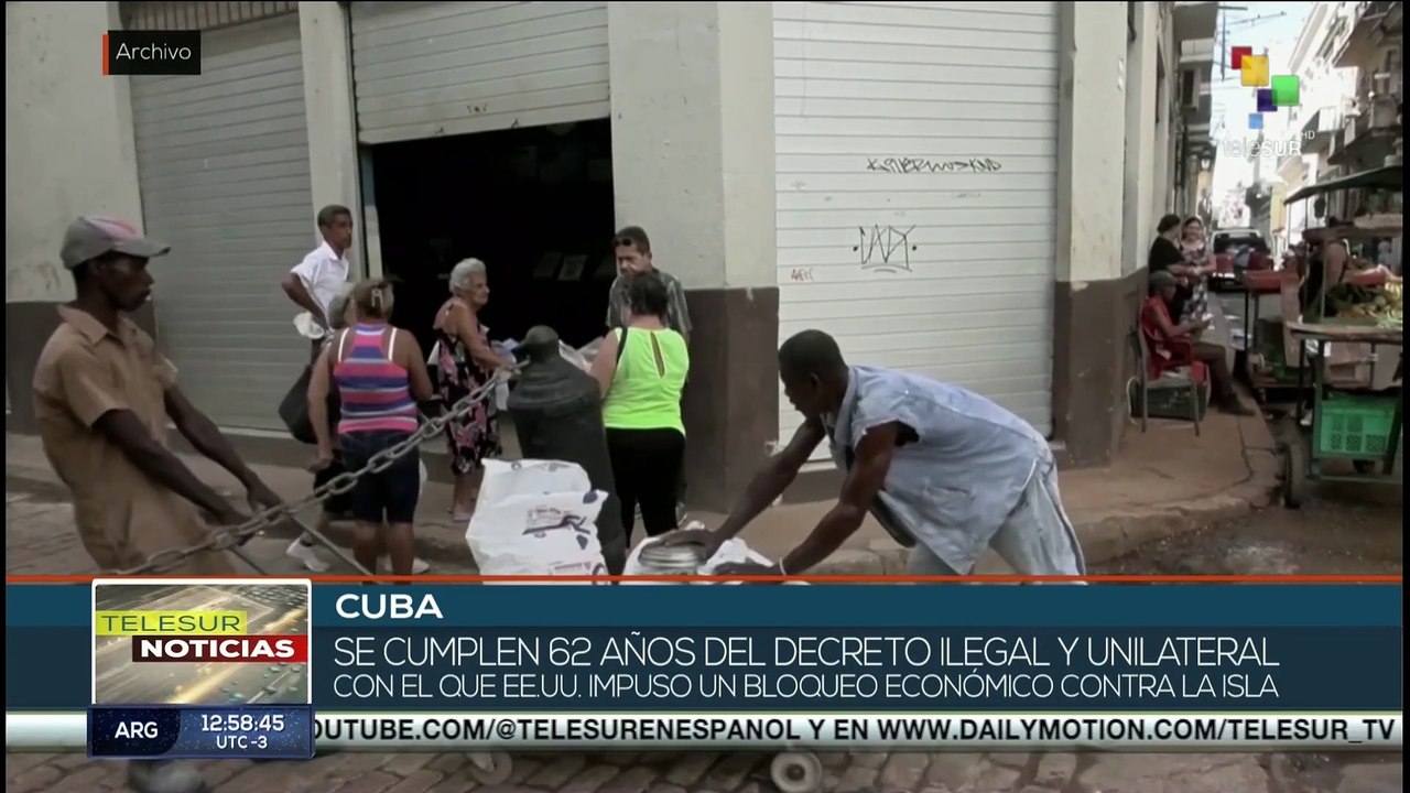 62 años del bloqueo económico ilegal de EE.UU. contra Cuba