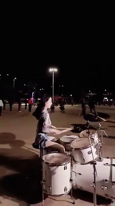 Amazing drummer girl performance
