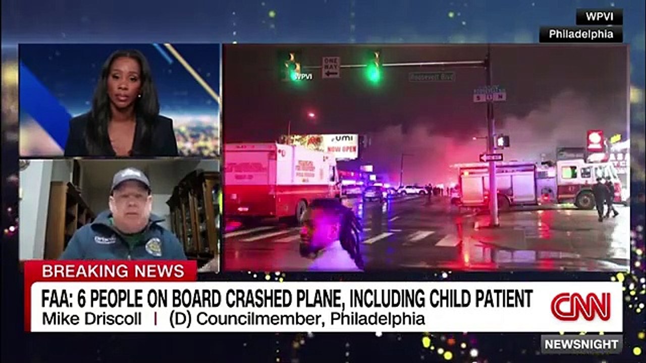 Medevac jet crashes in northeast Philadelphia neighborhood