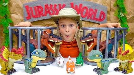 Vlad and Niki Jurassic World Toys Adventures