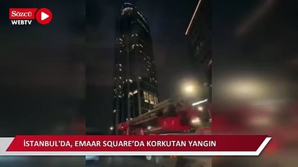 İstanbul'da, Emaar Square’da korkutan yangın