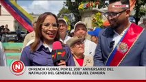 Realizada ofrenda floral con motivo del 280° aniversario del natalicio del General Ezequiel Zamora