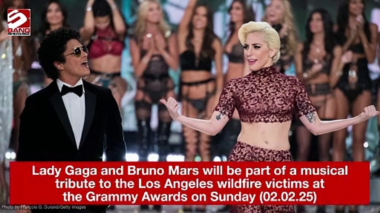 Lady Gaga and Bruno Mars will be part of a musical tribute to the Los Angeles wildfire victims at the Grammy Awards on Sunday (02.02.25)