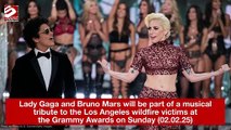 Lady Gaga and Bruno Mars will be part of a musical tribute to the Los Angeles wildfire victims at the Grammy Awards on Sunday (02.02.25)