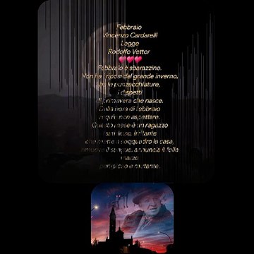 Febbraio Vincenzo Cardarelli Legge Rodolfo Vettor ♥️♥️♥️
