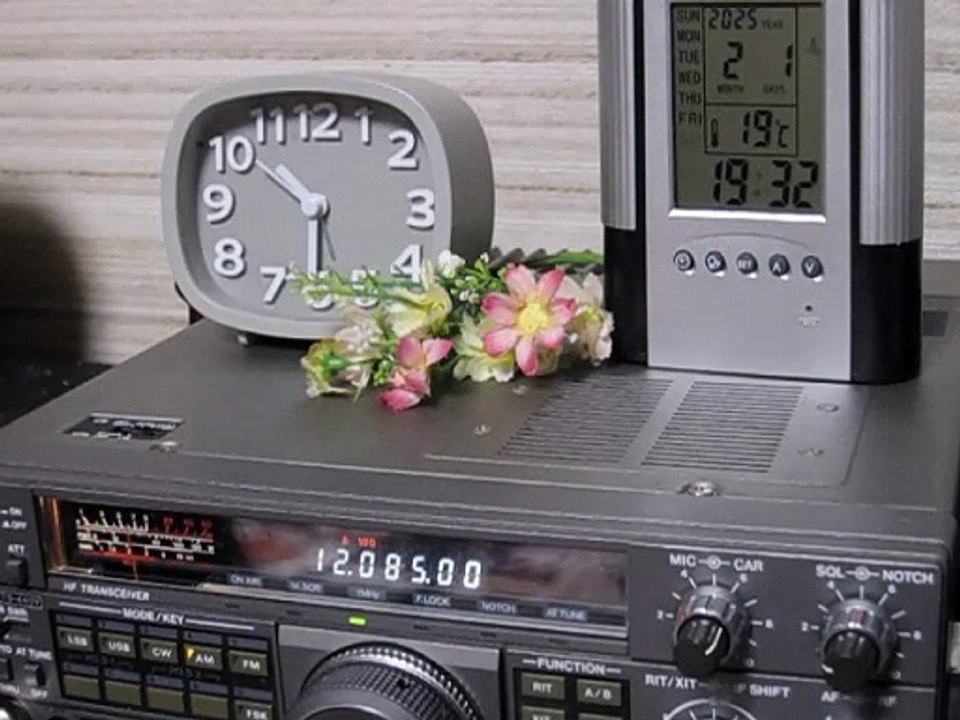 Voice of Mongolia Japanese program 12085 kHz 1st Feb. 2025 19:30 JST