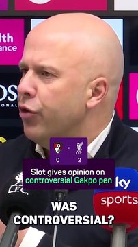 Slot mocks other team fans as Gakpo gets controversial penalty
