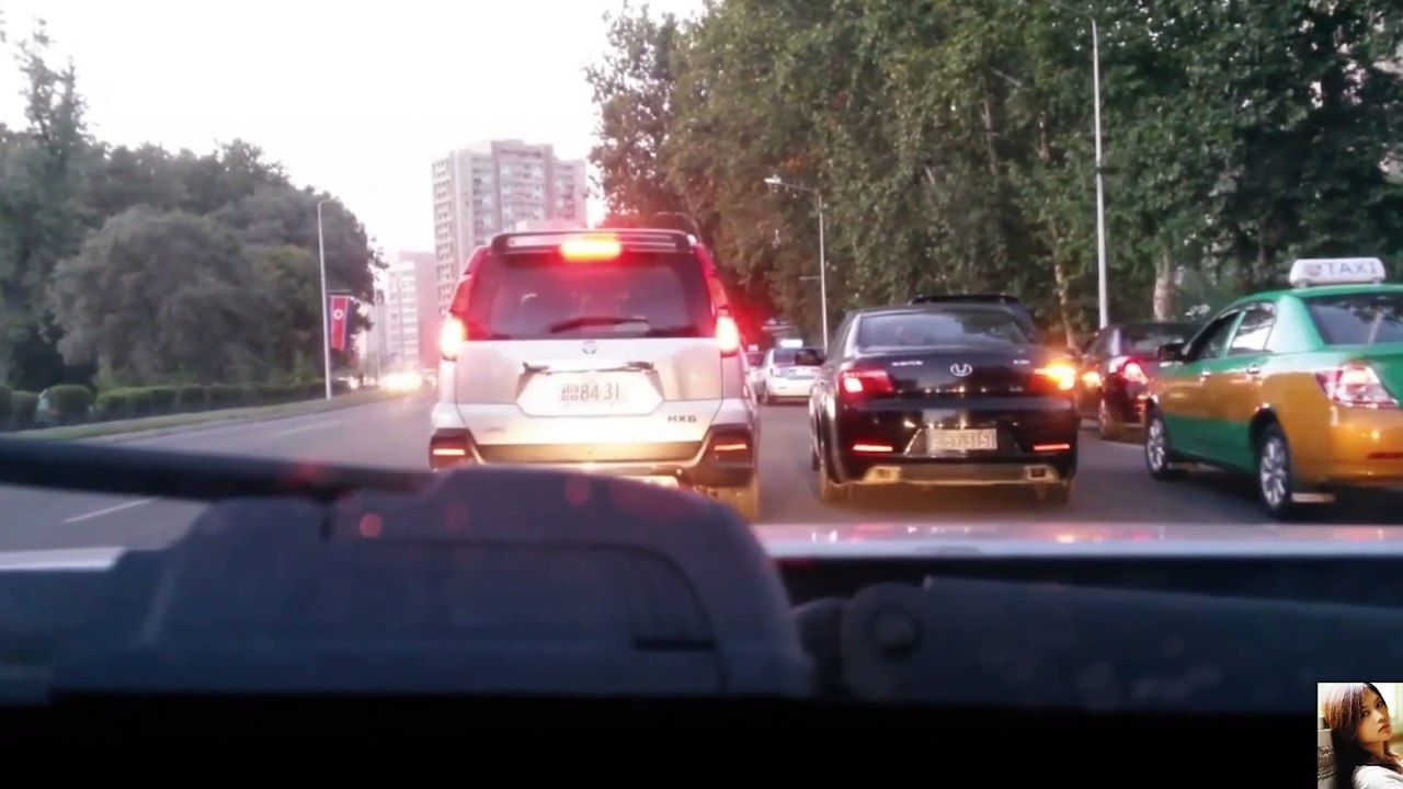 pyongyang traffic on afternoon