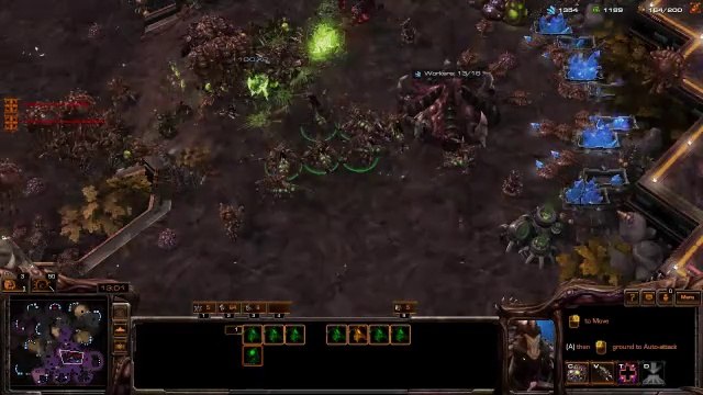 [StarCraft 2]No.0338 Great ZERG Player vs Medium A.I, WIN[Queens' Defense, &, Hydra-Bane].CUT.01'42-20'17