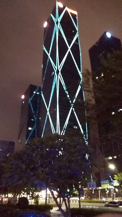 Chinese Tower Building Lights