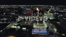 Downtown El Paso Texas Panoramic View At Night
