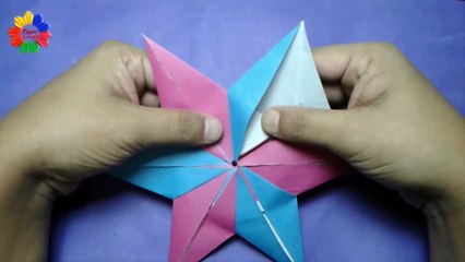 How To Make Paper Ninja Star (Shuriken) step by step