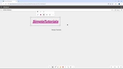 Microsoft Whiteboard Course Section 9 Add Text