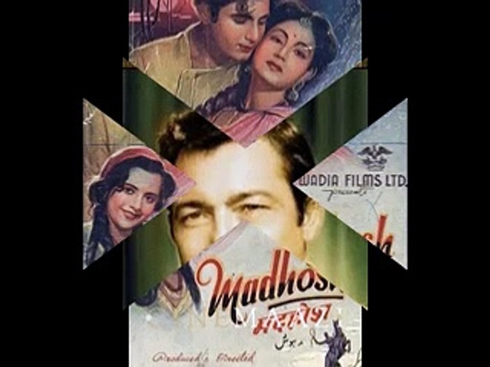 Old Hindi Film,Madhosh-Lata Mangeshkar Devi Ji-Music,Madan Mohan-&-Lyrics,Raja Mehdi Alli Khan-1954