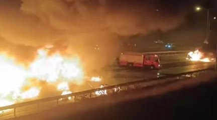 TAG Otoyolu'nda zincirleme kaza