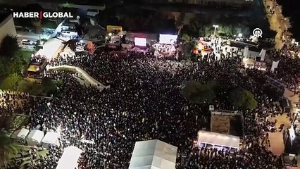 Tel Aviv'de İsraillilerden hükümete rehine protestosu