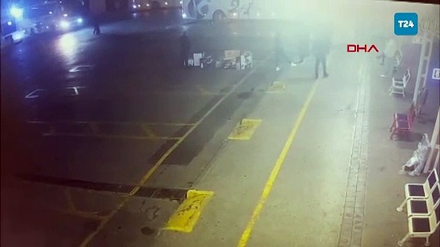 İstanbul Eyüpsultan'daki aile katliamı şüphelisinin yakalanma anı güvenlik kamerasında