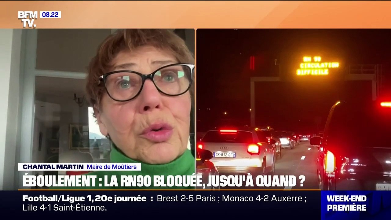 Éboulement en Savoie: "Cette chute a été conséquente, je doute que le problème soit réglé avant les vacances", indique la maire de Moûtiers