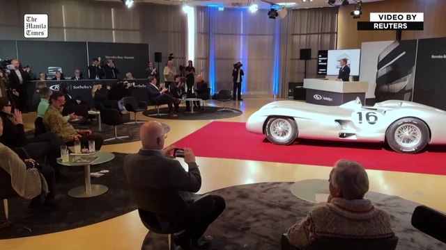 Motor racing-Mercedes 'streamliner' fetches record 51 million euros at auction