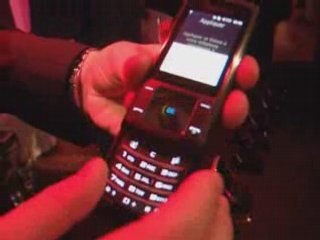 Démo Samsung U900 par responsable produits samsung!
