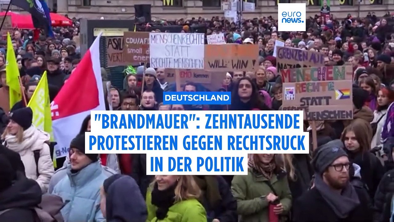 Zehntausende protestieren gegen Rechtsruck in der Politik