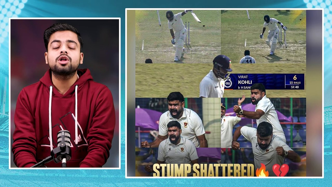 Ranji Trophy 2025： Virat Kohli dismissed for 6 (15) on his Ranji Trophy return after 13-long years !