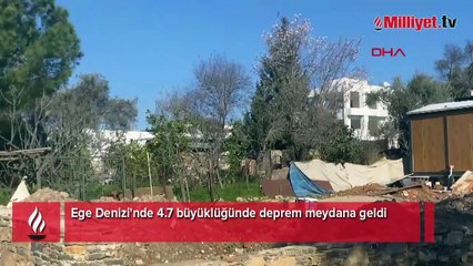 Ege Denizi'nde 4.7 büyüklüğünde deprem