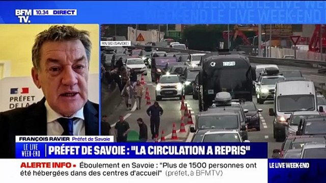 Éboulement sur la RN90: Des travaux vont être menés cet après-midi , indique le préfet de Savoie