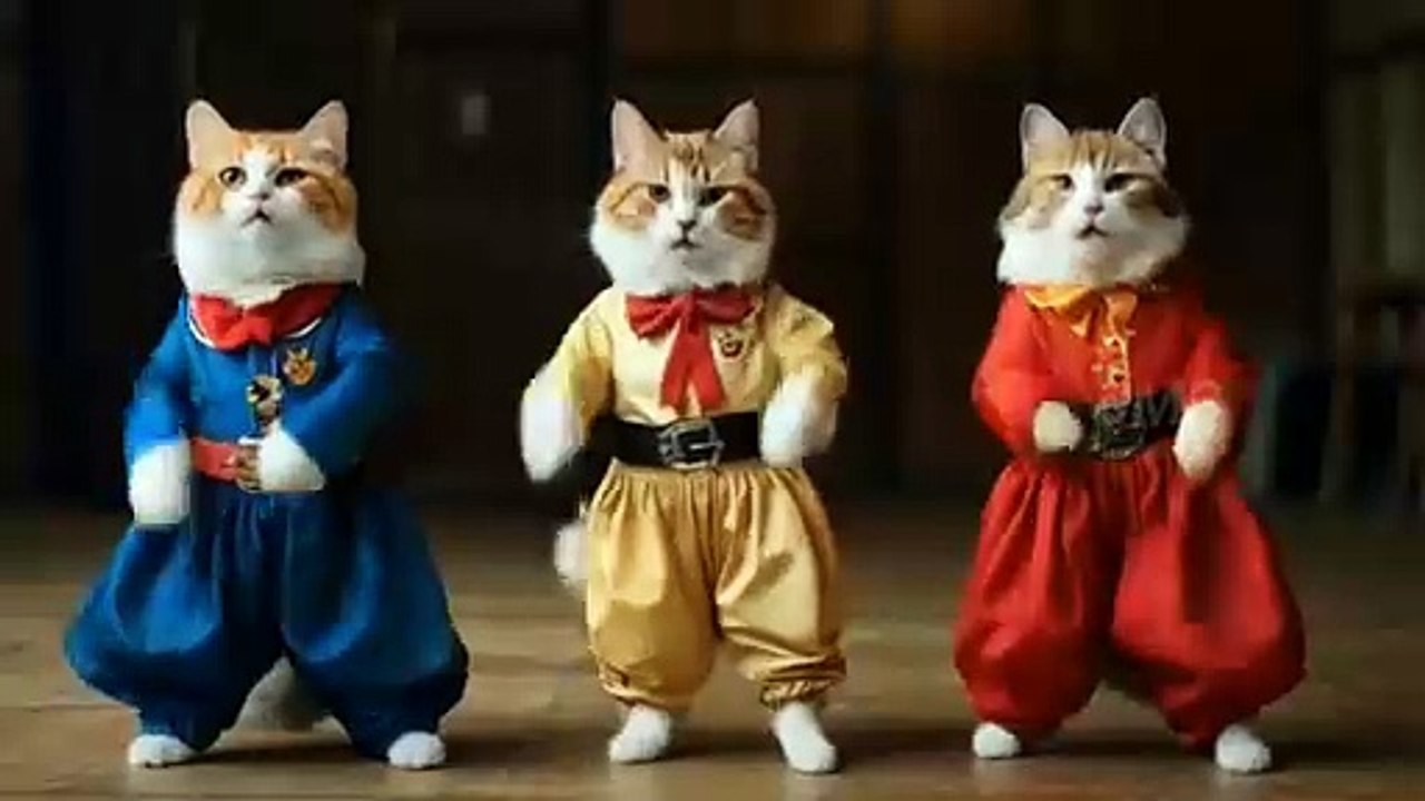 Cat funny Dance