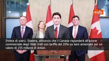 Tradeau: Da marted? dazi del 25% sulle merci statunitensi