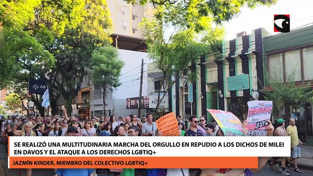 Se realizó una multitudinaria Marcha del Orgullo en repudio a los dichos de Milei en Davos y el ataque a los derechos LGBTIQ+