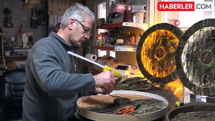 Rizeli Salih Usta’nın Straforla Ahşap Görünümü Vermesi Dikkat Çekiyor