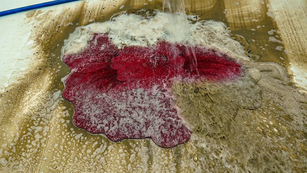 Soap Spill - Soap-Flooded Carpet Cleaning Meets ASMR Carpet Cleaning, Satisfying Video