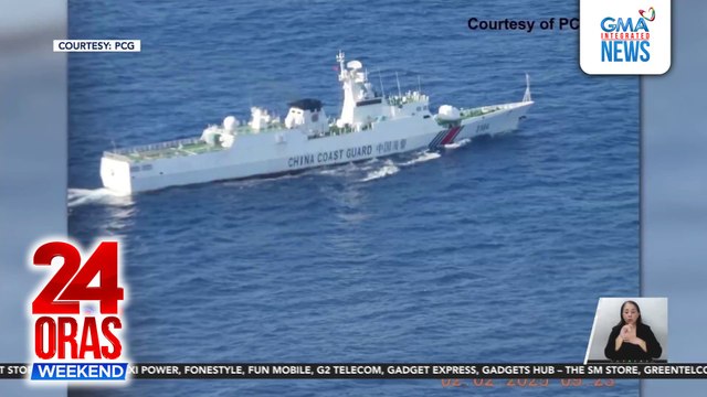 2 barko ng China Coast Guard na nasa 34 nautical miles mula sa Pangasinan, itinaboy ng PCG; monster ship ng CCG, muling namataan malapit sa Zambales | 24 Oras Weekend