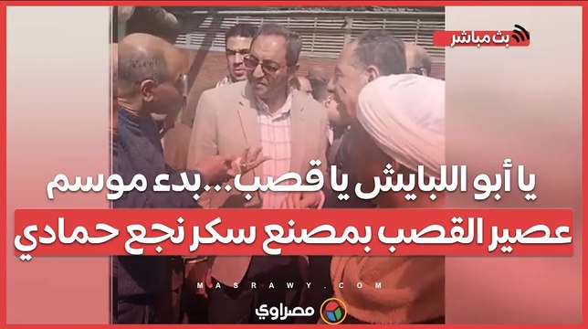 يا أبو اللبايش يا قصب...بدء موسم عصير القصب بمصنع سكر نجع حمادي