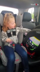 Straightforward girl tells baby sister that she's just a kid, not her mother!