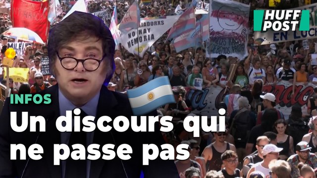 Les Argentins manifestent en masse après les propos de Javier Milei sur la diversité