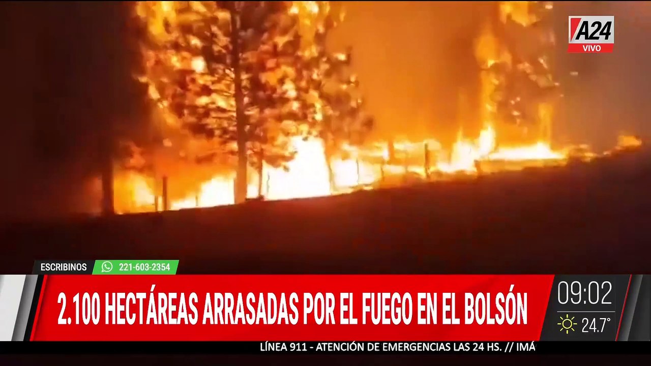 Murió un hombre en el incendio de El Bolsón