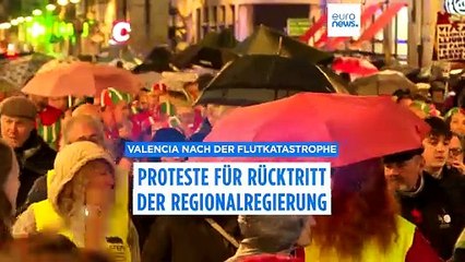 Valencia: Zehntausende fordern weiterhin Rücktritt der Regionalregierung