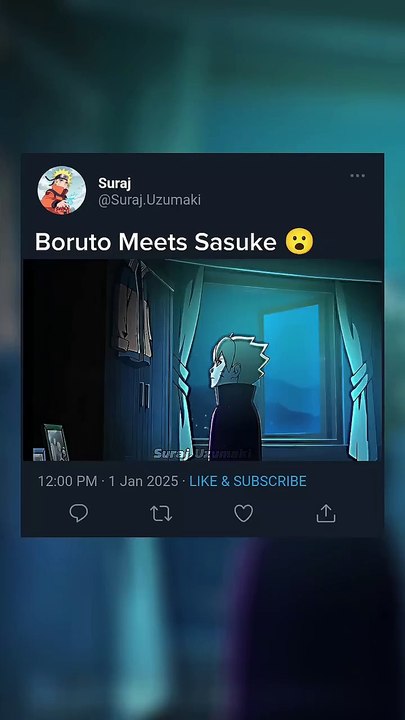 Boruto Meets Sasuke 😮