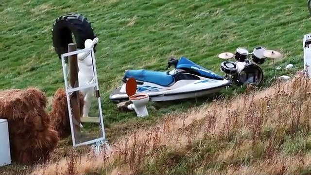 100 Tires Vs Mountain! Extreme Destruction Bowling