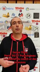 Le debrief d'Héric Pontchâteau 30/27