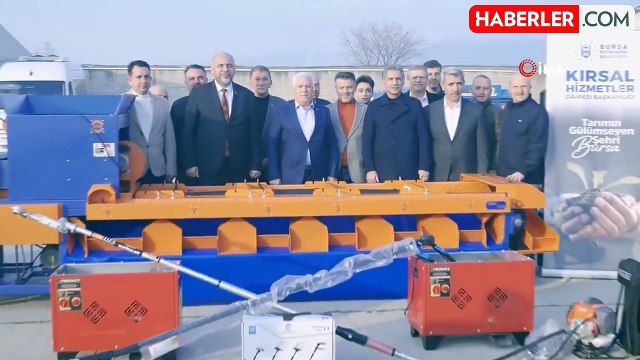 Bursa Büyükşehir Belediyesi'nden Kırsal Tarıma Ekipman Desteği