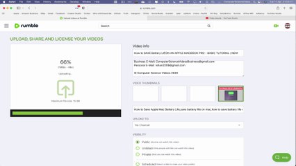 How to MONETIZE a Video On Rumble Using a Mac Computer - Basic Tutorial | New