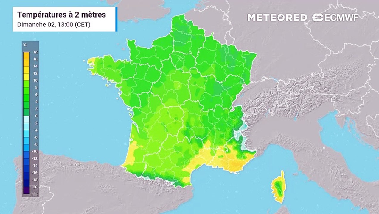 Températures en France