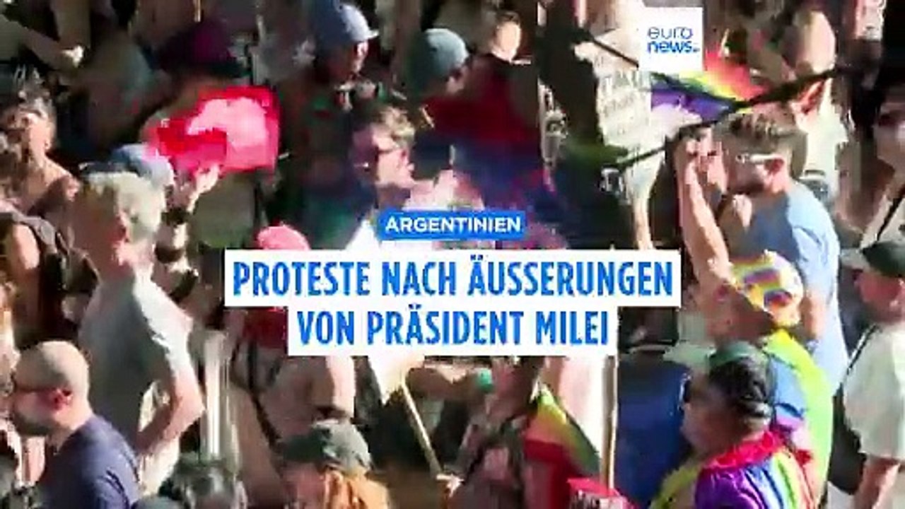 Argentinien: Proteste nach kontroversen Äußerungen von Präsident Milei