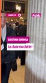 Cristina Cordula chute en arrivant au défilé Giambattista Valli au pavillon Vendôme pour la collection Haute Couture Printemps/Eté 2025 lors de la Fashion Week de Paris (PFW)