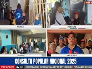 Pueblo del edo Anzoátegui en perfecta organización salen a votar en esta Consulta Popular