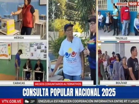 Aragua | Medios Alternativos brindan cobertura especial en esta Consulta Popular Nacional 2025